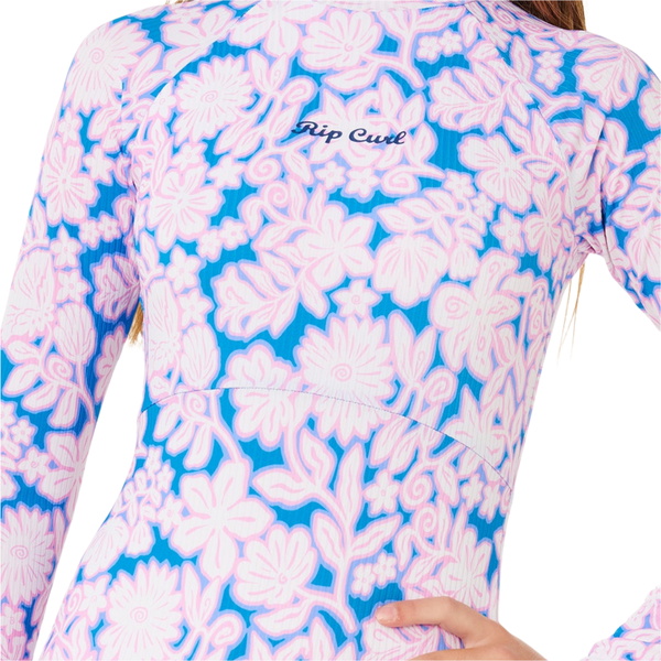 2026 Rip Curl Junior Sunshine UPF Long Sleeve Surfsuit 146GRV - Electric Blue